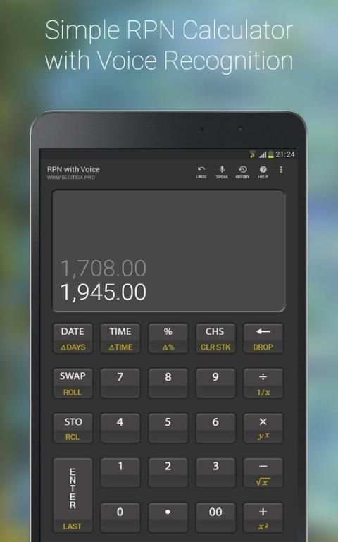 S3 RPN Calculator with Voice screenshot 8