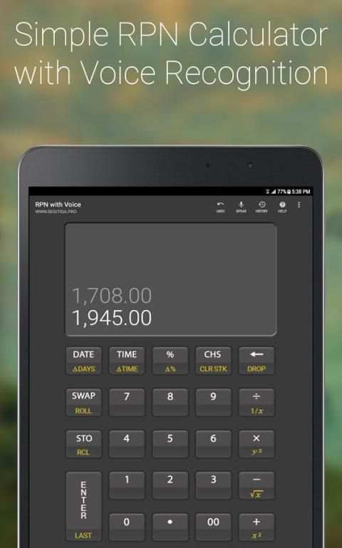 S3 RPN Calculator with Voice screenshot 16