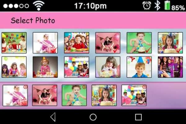 Birthday photo video maker скриншот 2