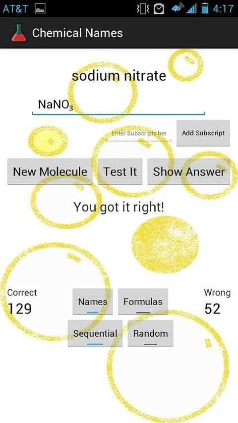 Chemical Names скриншот 1