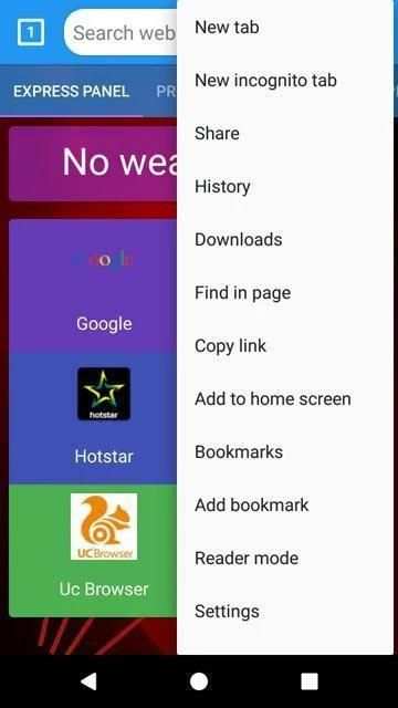 Pc Web Browser скриншот 2