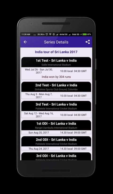 Cricket 4U - Live Cricket Score, Fixture, CricInfo screenshot 2
