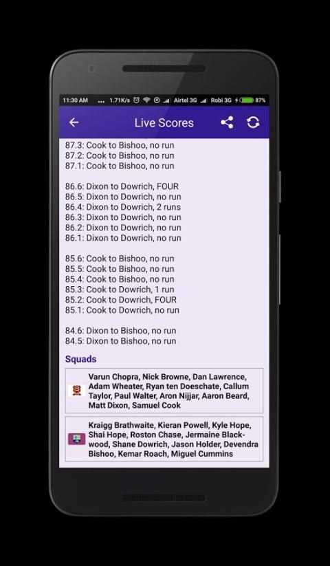 Cricket 4U - Live Cricket Score, Fixture, CricInfo screenshot 3