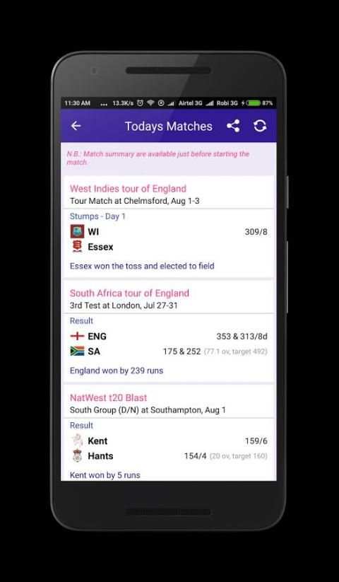 Cricket 4U - Live Cricket Score, Fixture, CricInfo screenshot 5