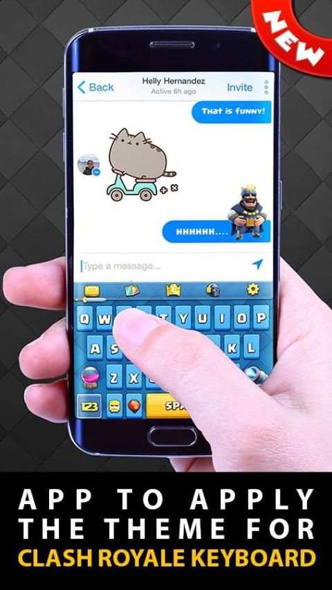 Keyboard Theme For Clash Free скриншот 3