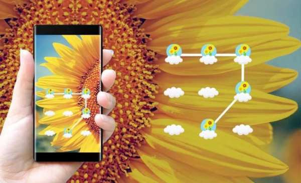 Sunflower APP Lock Theme Flower Pin Lock Screen screenshot 1