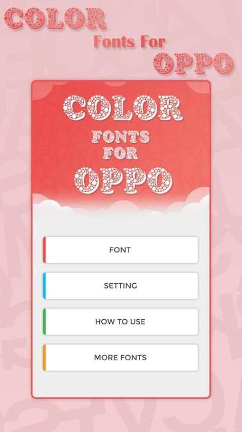 Color Font for OPPO - Color Fonts screenshot 1