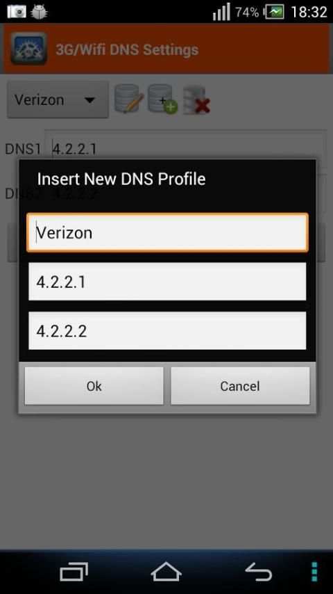 3G/4G/Wifi DNS Settings स्क्रीनशॉट 4