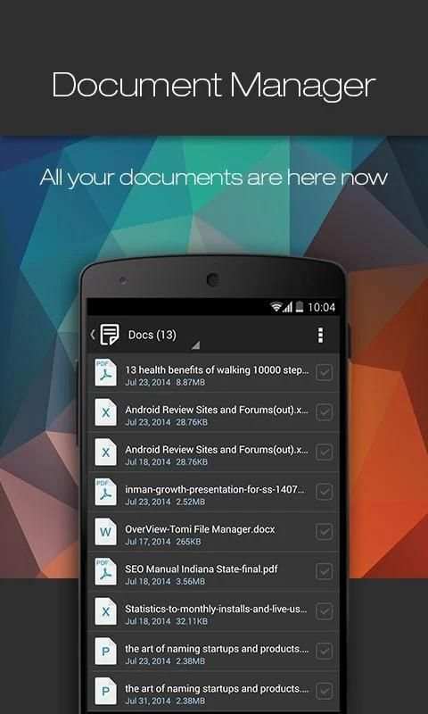 Tomi File Manager - Dark Theme screenshot 2