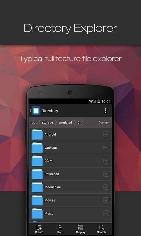 Tomi File Manager - Dark Theme screenshot 1