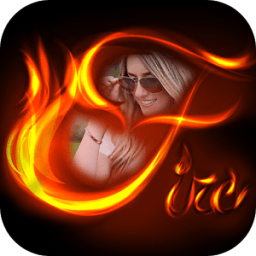 Fire Text Photo Frame иконка