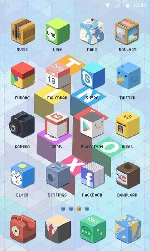 Tinybox Theme - ZERO Launcher 2 تصوير الشاشة