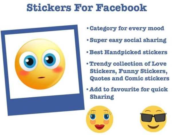 Stickers For Facebook скриншот 1