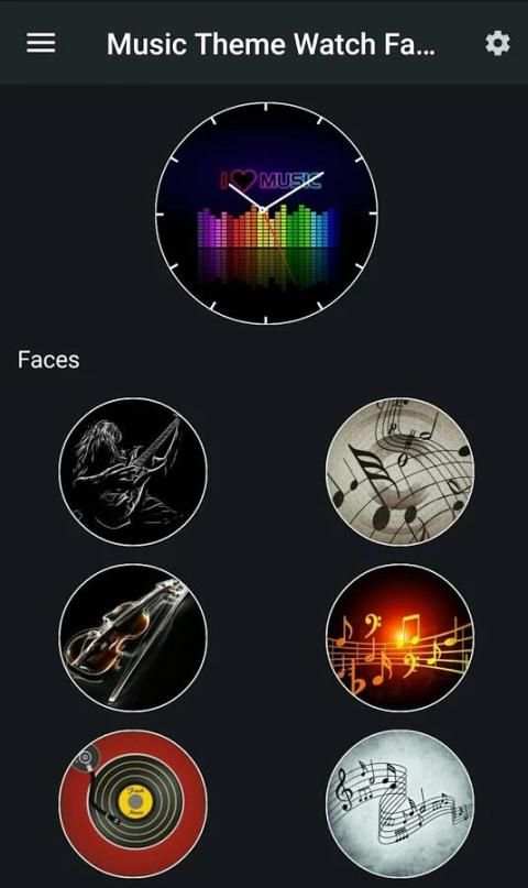 Music Theme Watch Faces स्क्रीनशॉट 6