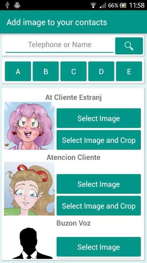 Image Contacts स्क्रीनशॉट 1