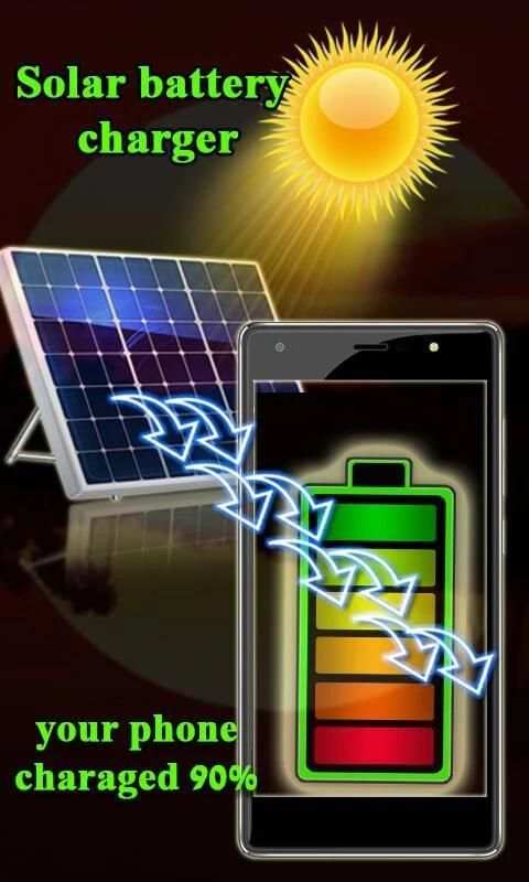 Solar Battery Charger 2018 Prank स्क्रीनशॉट 1