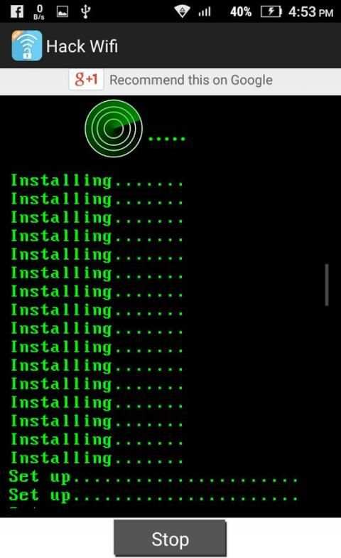 Hack Password Wifi Simulator screenshot 2