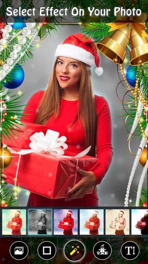 Christmas Photo Frame Editor 2017 स्क्रीनशॉट 4