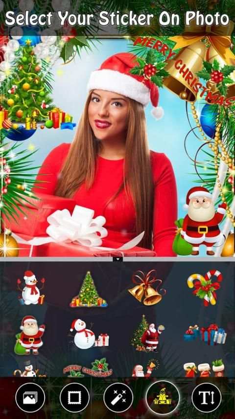Christmas Photo Frame Editor 2017 स्क्रीनशॉट 5