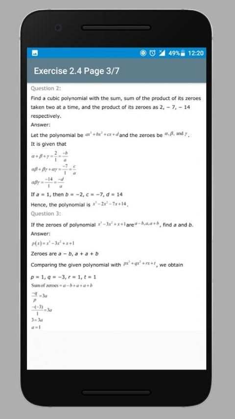 10th Maths NCERT Solutions скриншот 4