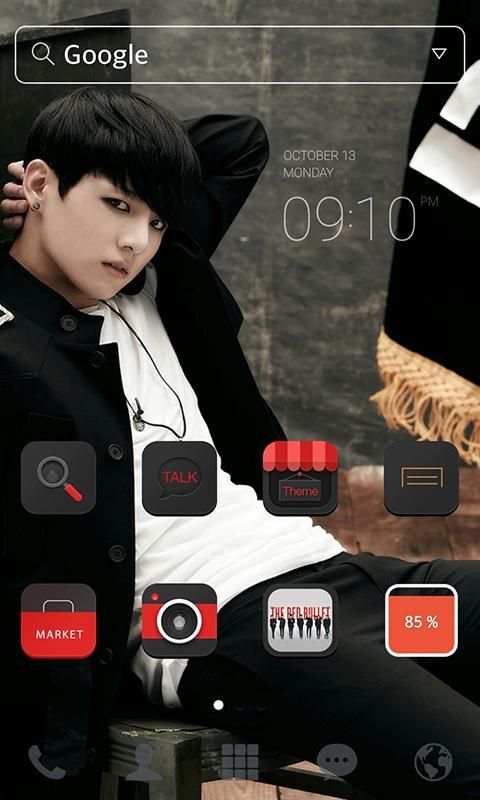 BTS J.Kook LINE Launcher theme screenshot 3