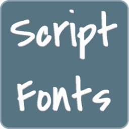 Script fonts for FlipFont