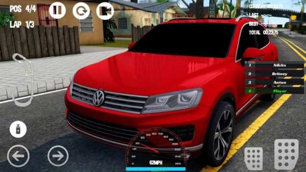 Car Racing Volkswagen Game 1 تصوير الشاشة
