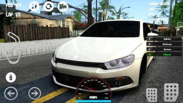 Car Racing Volkswagen Game скриншот 2