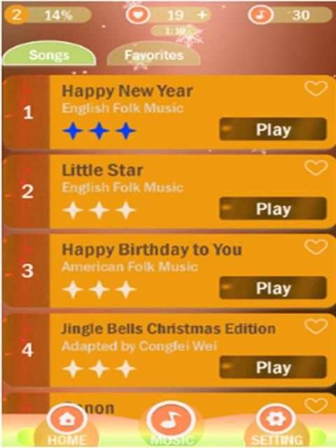 orange piano tiles 2 screenshot 1