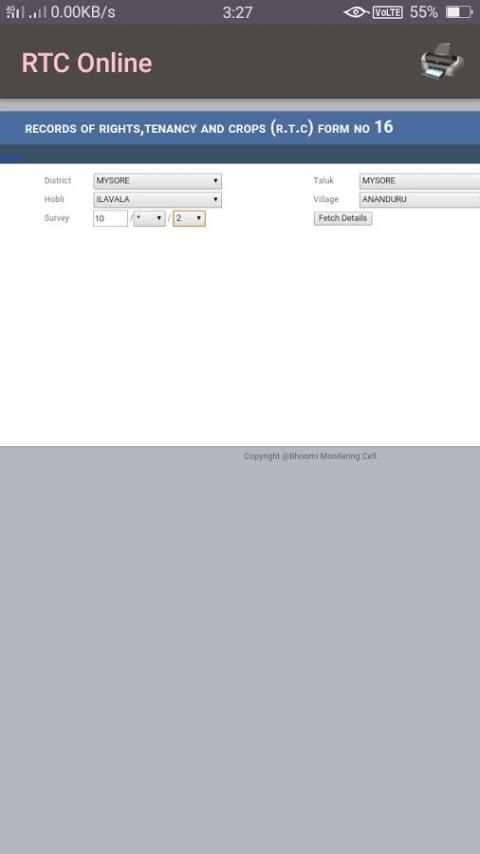 ಕರ್ನಾಟಕ ಆನ್ಲೈನ್ - Karnataka Bhoomi screenshot 8