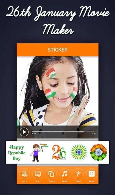 Republic Day Video Maker 2018 - 26 January Video screenshot 2