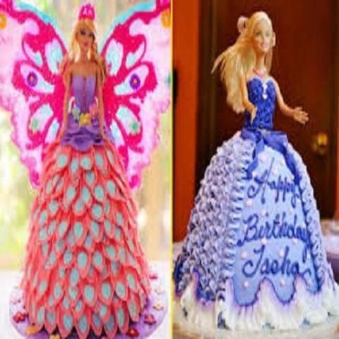 Barbie doll cake online game