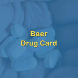 Baer Drug Card