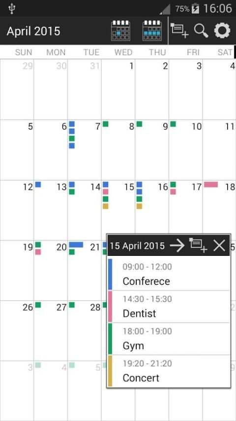 Calendar TalkingCal 9 تصوير الشاشة
