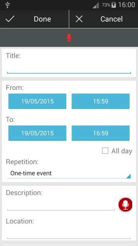 Calendar TalkingCal 2 تصوير الشاشة