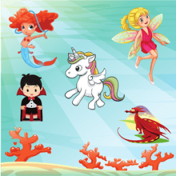 Fantasy - Learn, Spell, Quiz, Draw, Color &amp; Games icon