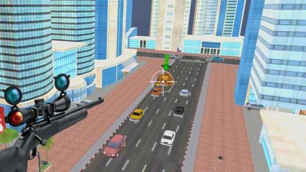 Sniper Shoot Traffic Hunter screenshot 1