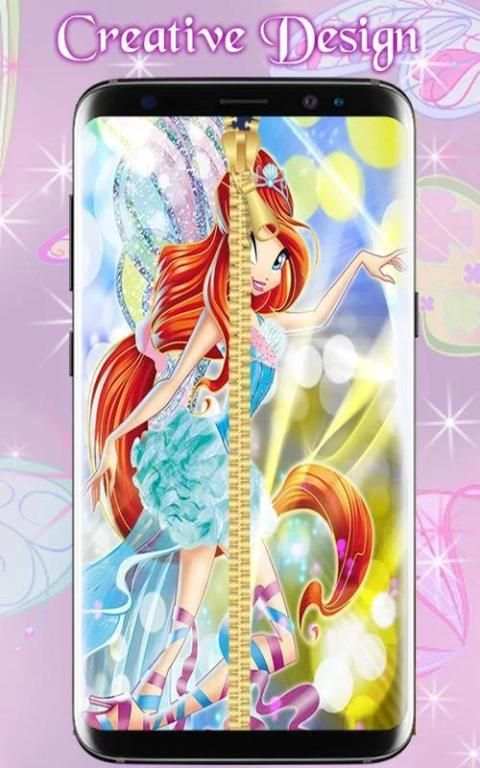 Winx Lock Zipper Club : Bloom Lock Screen 4 تصوير الشاشة
