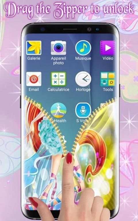 Winx Lock Zipper Club : Bloom Lock Screen 2 تصوير الشاشة