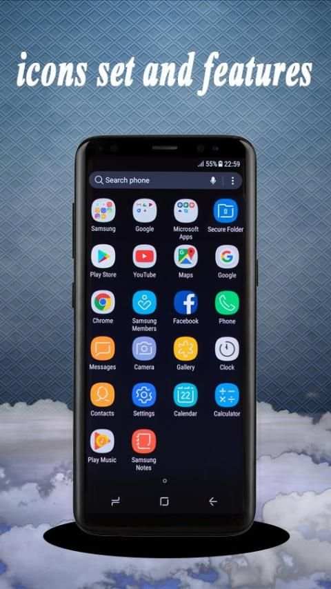 Launcher for Note 8 скриншот 1