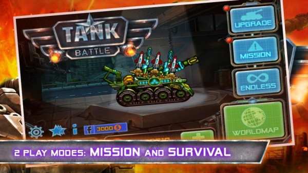 Tank Battle (Free, no ads) скриншот 2