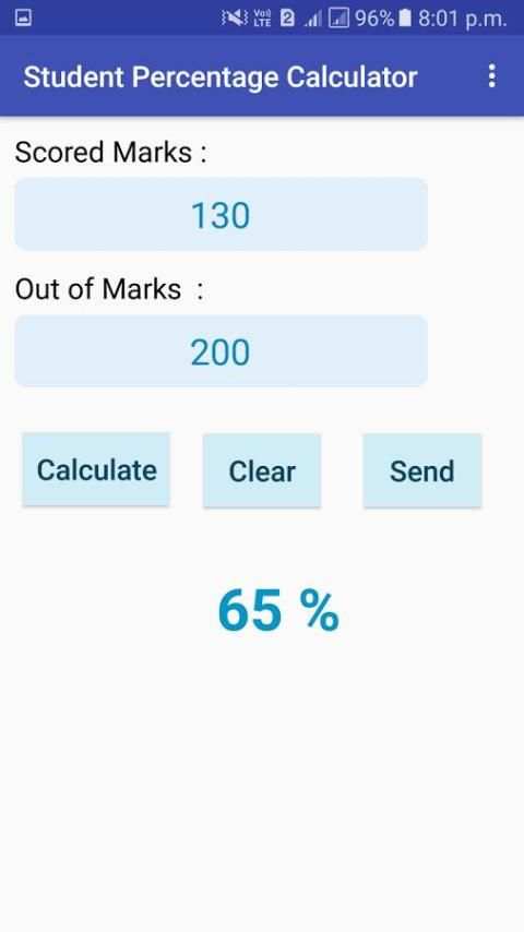 Student Percentage Calculator 3 تصوير الشاشة