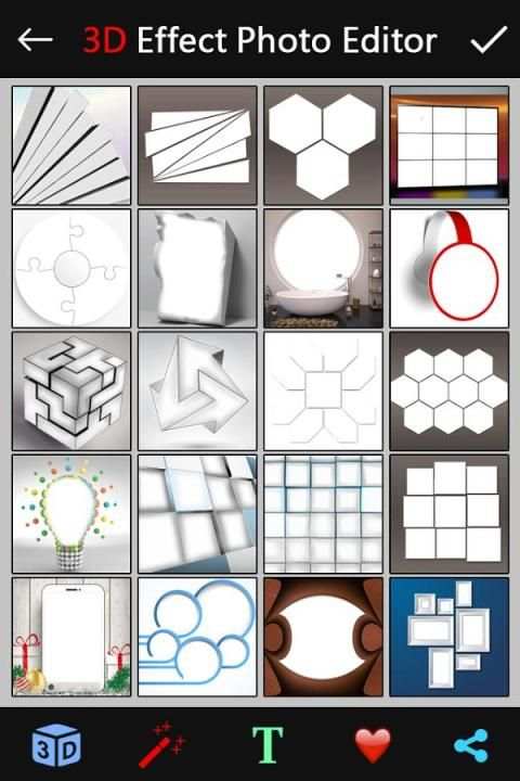 3D Effect Photo Editor 4 تصوير الشاشة