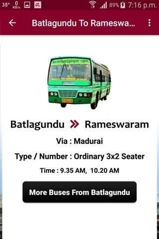Batlagundu Bus Info स्क्रीनशॉट 6