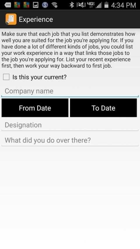 Resume Builder app скриншот 3