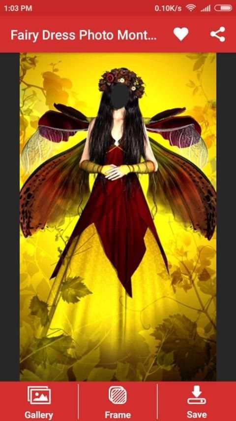Fairy Dress Photo Montage 5 تصوير الشاشة