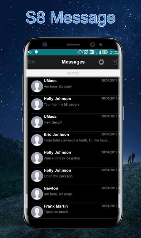 S8 Message - SMS Galaxy Note 8 screenshot 3