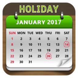 Indian Holiday Calendar 2018