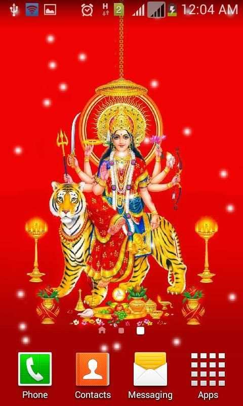 Maa Durga Live Wallpaper स्क्रीनशॉट 2