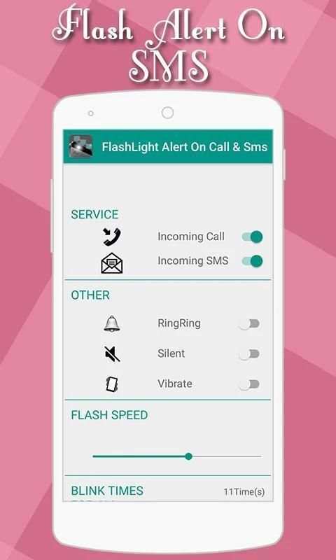 Flashlight Alert on Call / SMS 4 تصوير الشاشة